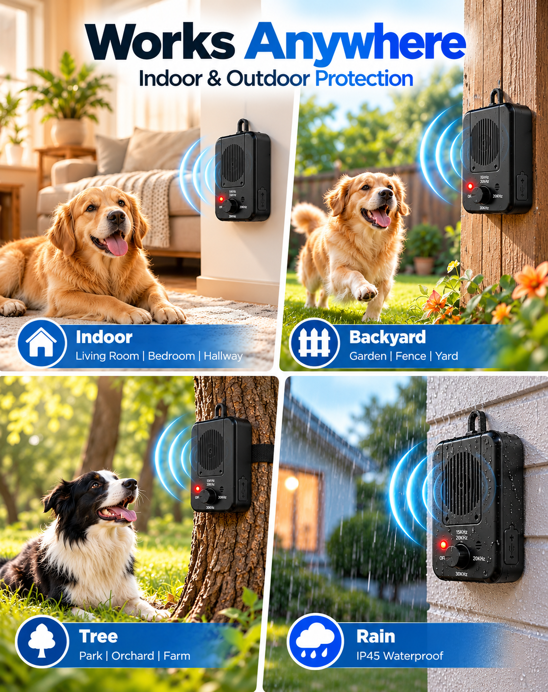 Ultrasonic Anti-Barking Device